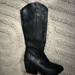 Steve Madden Black Heeled Boots